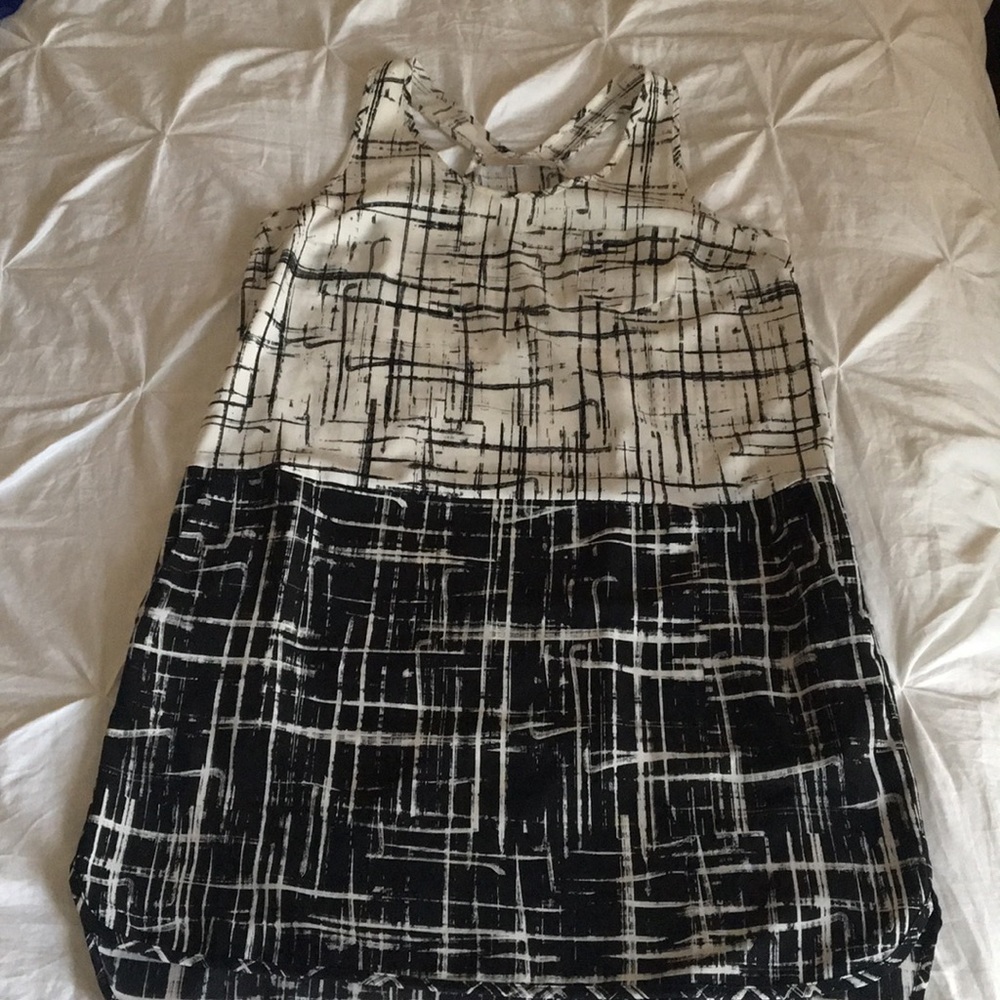 Black and white summer dress